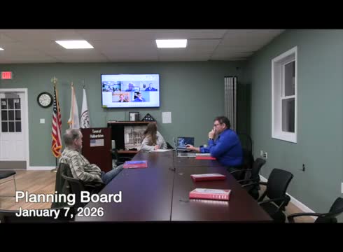 Planning board reviews project status sheet, commercial-district GIS delay and schedules AT&T meeting on wireless facilities