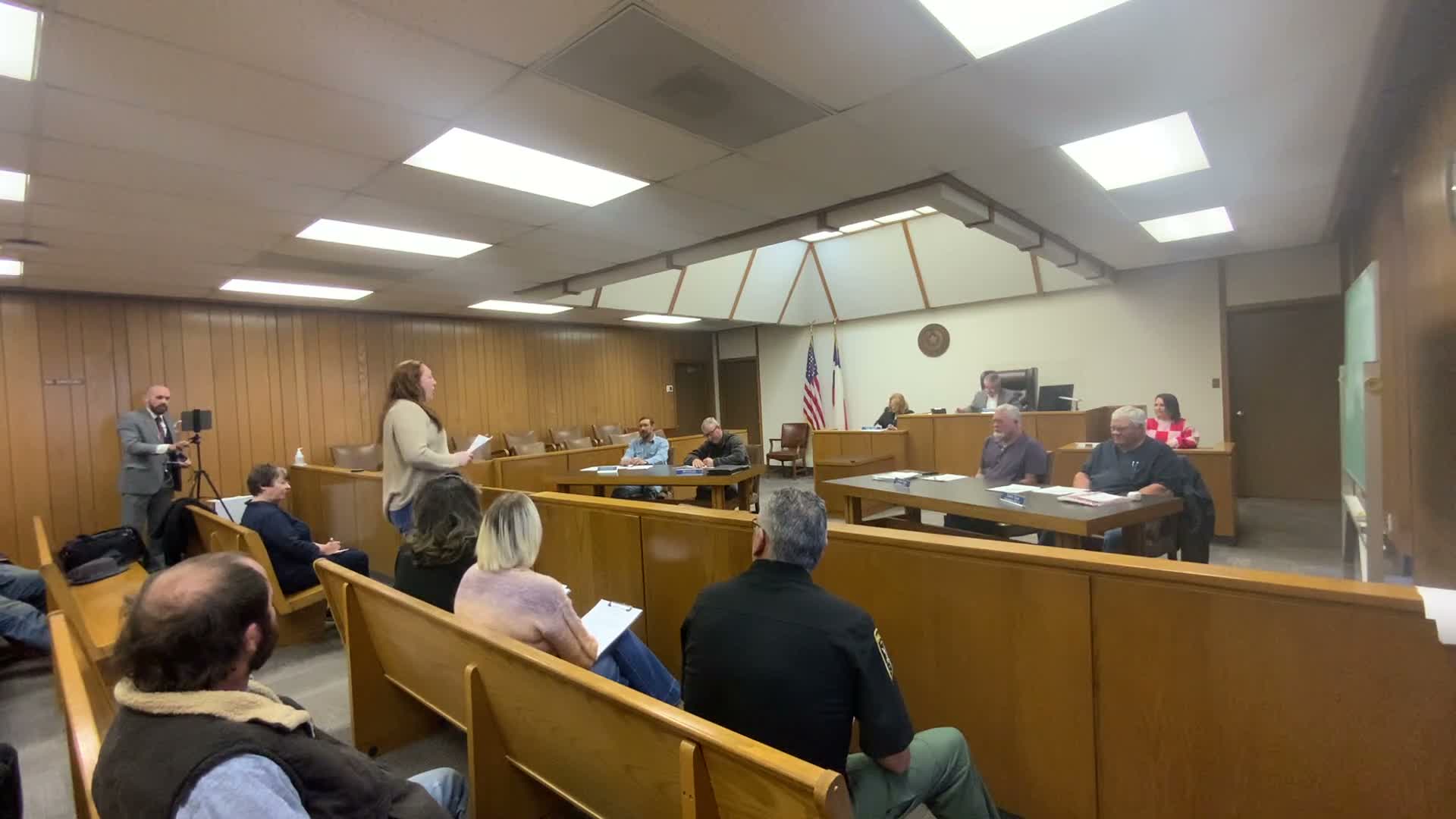 Fisher County Ag Extension secretary reports invoices and asks that $9,000 donation be paid as a lump sum