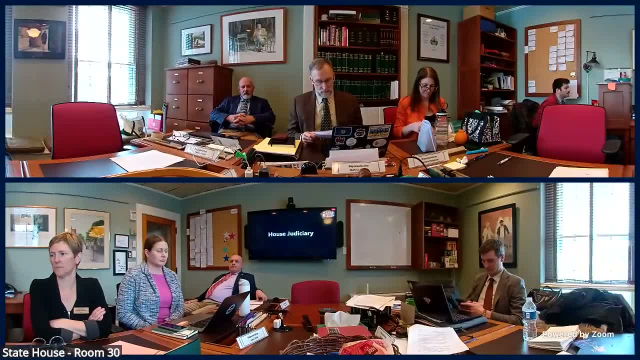 Committee sets H578 hearings and signals continued work on recidivism bill