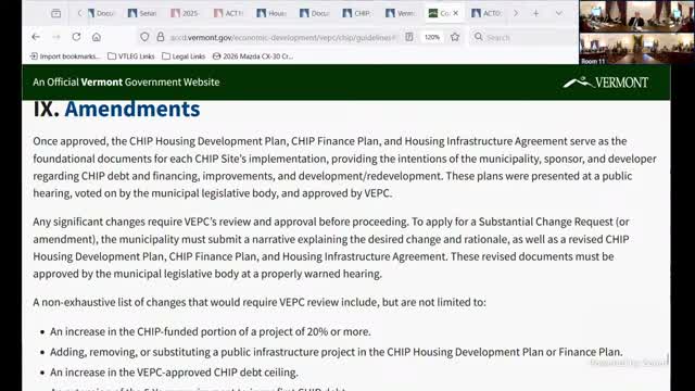 VLCT wins regional grant to help towns apply for CHIP; cohort and calculator planned