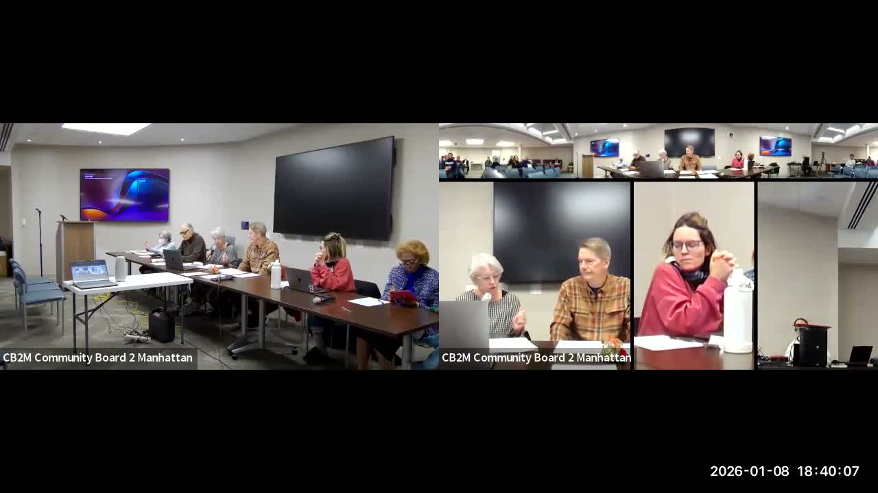 Community Board 2 conditions bottle-club license for Breitling USA at 875 Washington Street