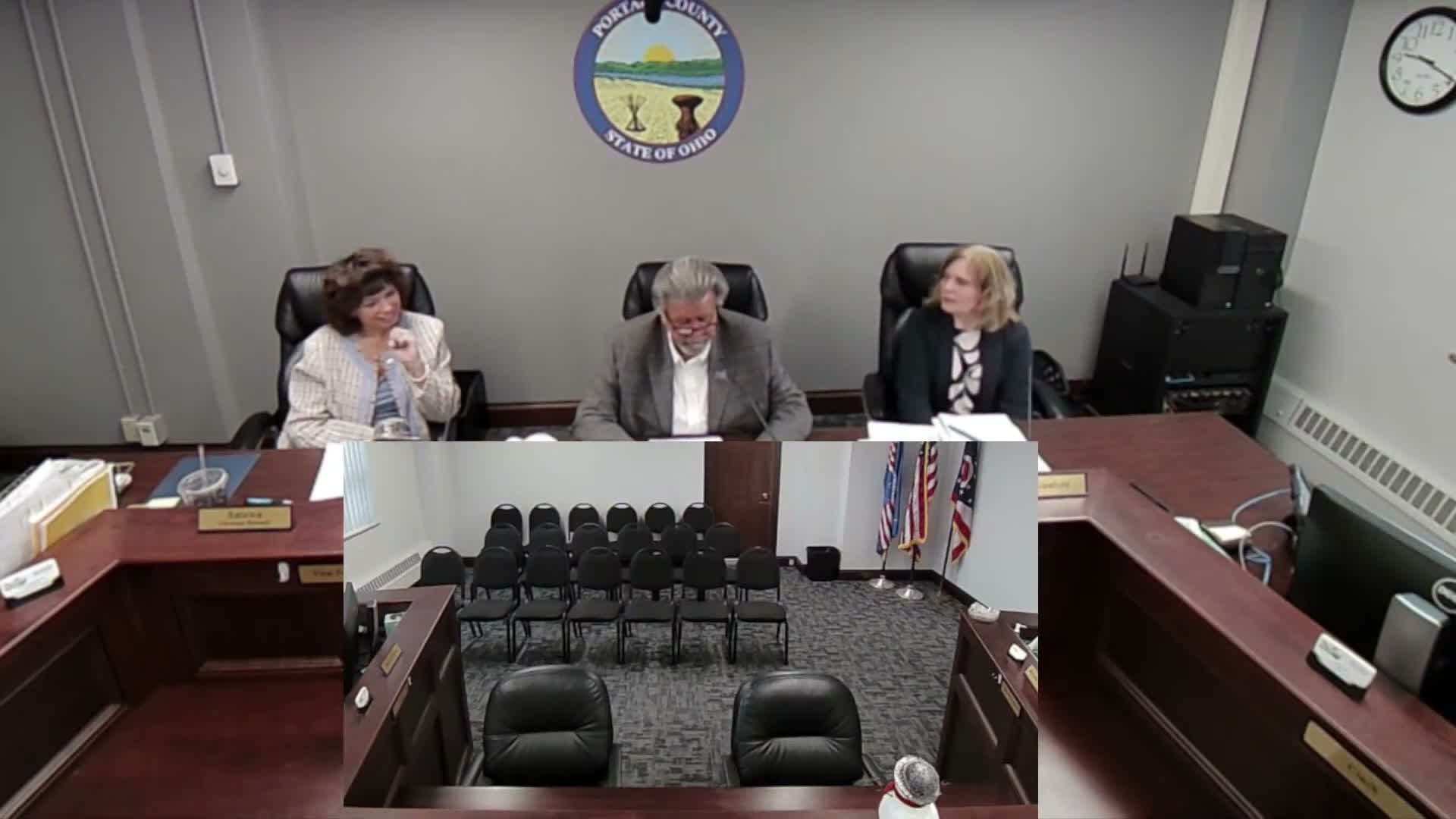 Portage County commissioners elect Tenlin president, Crawford vice president; approve clerk appointments and committee rosters