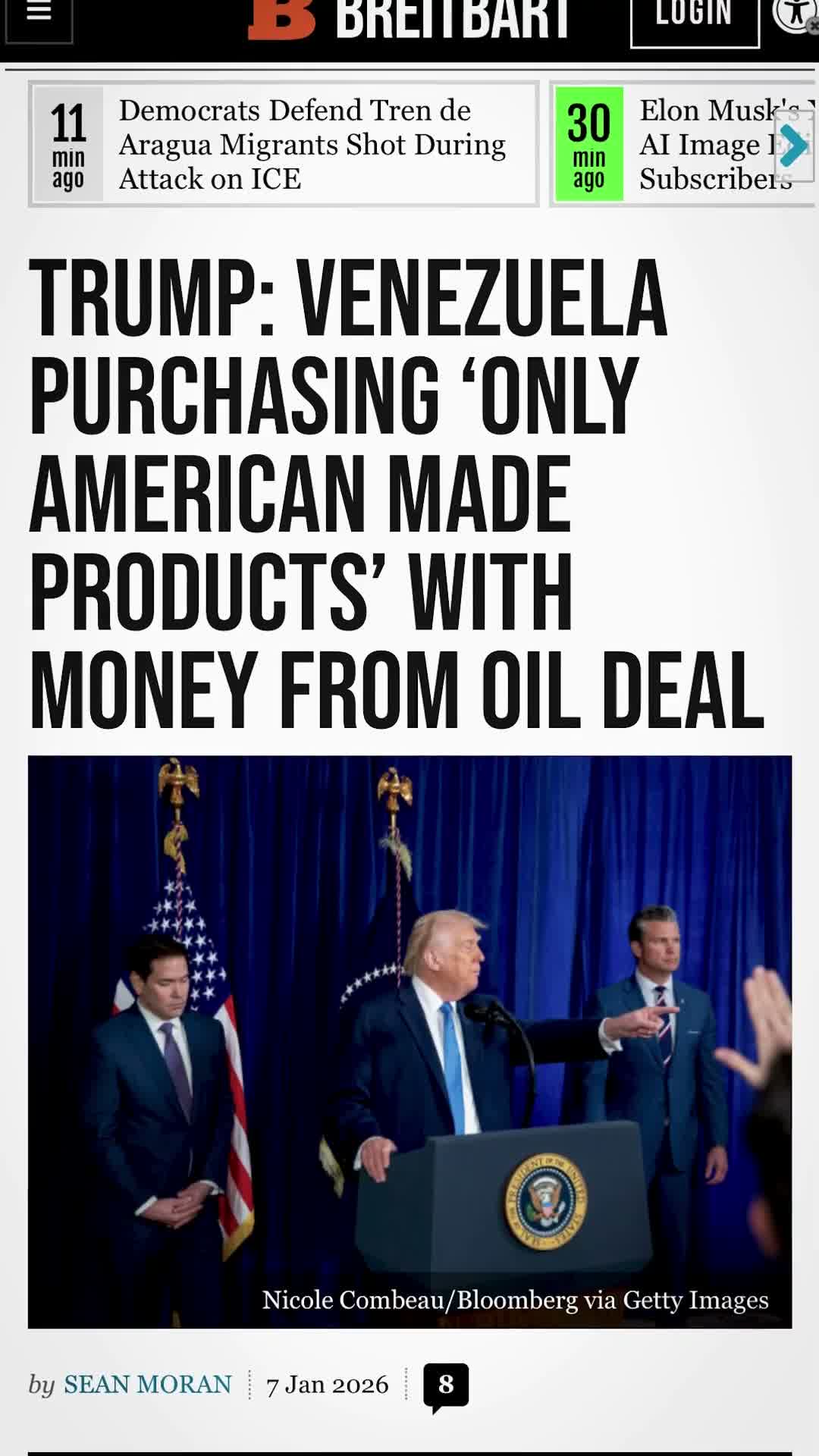 Transcript records claim U.S. government is marketing Venezuelan crude and will control its distribution