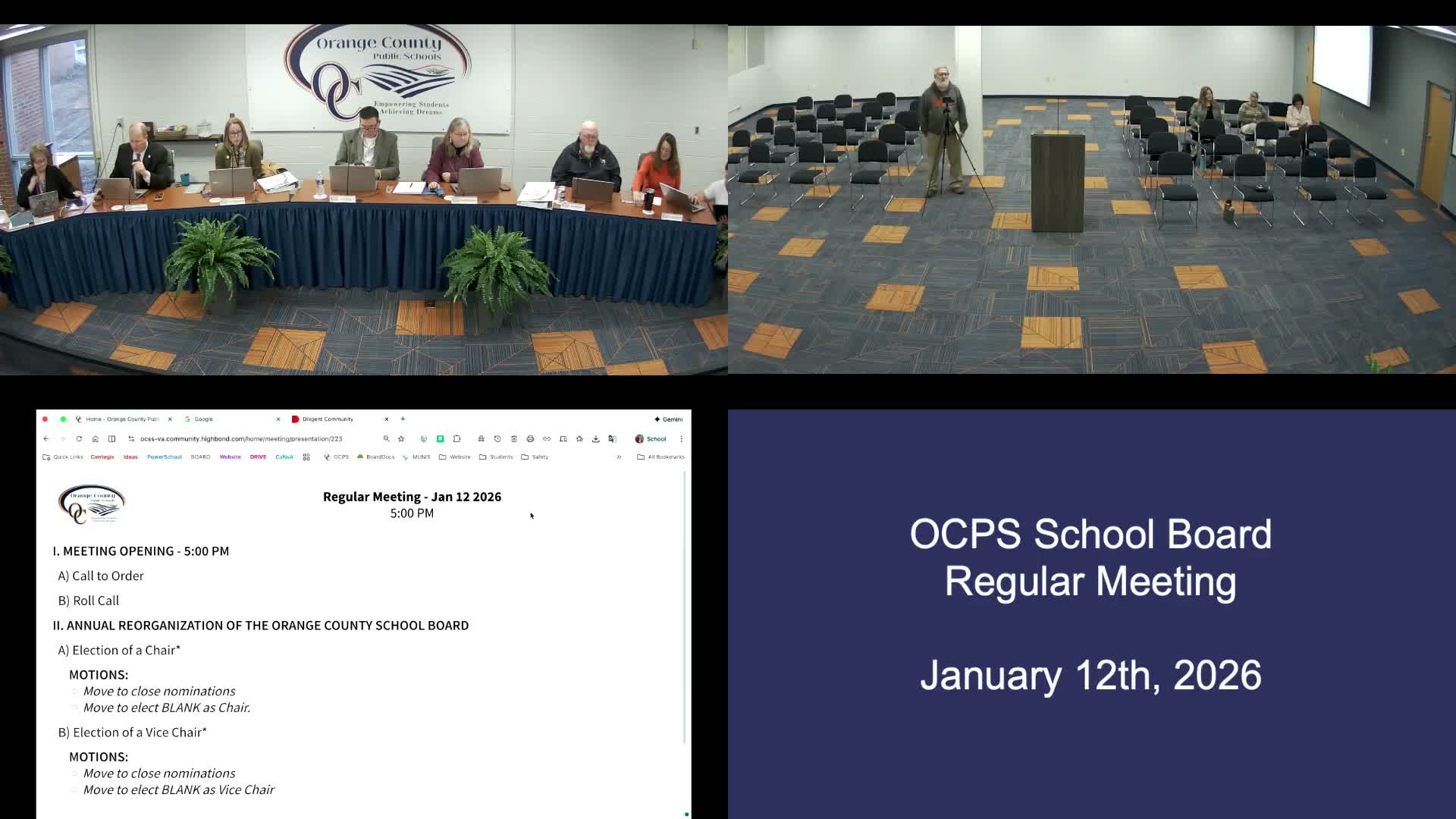 Orange County School Board elects Darlene Dawson chair, reorganizes 2026 leadership