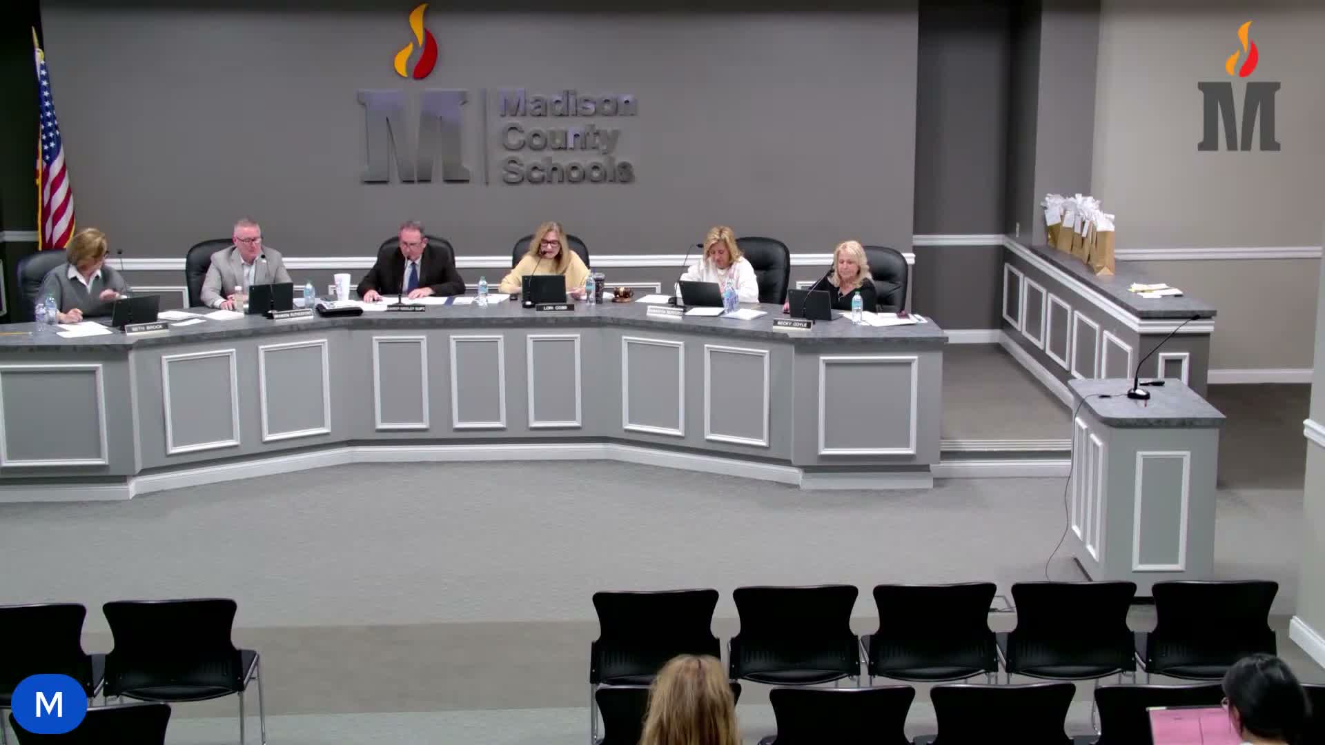 Madison County board accepts audit, approves HVAC/geothermal plans, purchase orders, staffing and an athletic-training contract