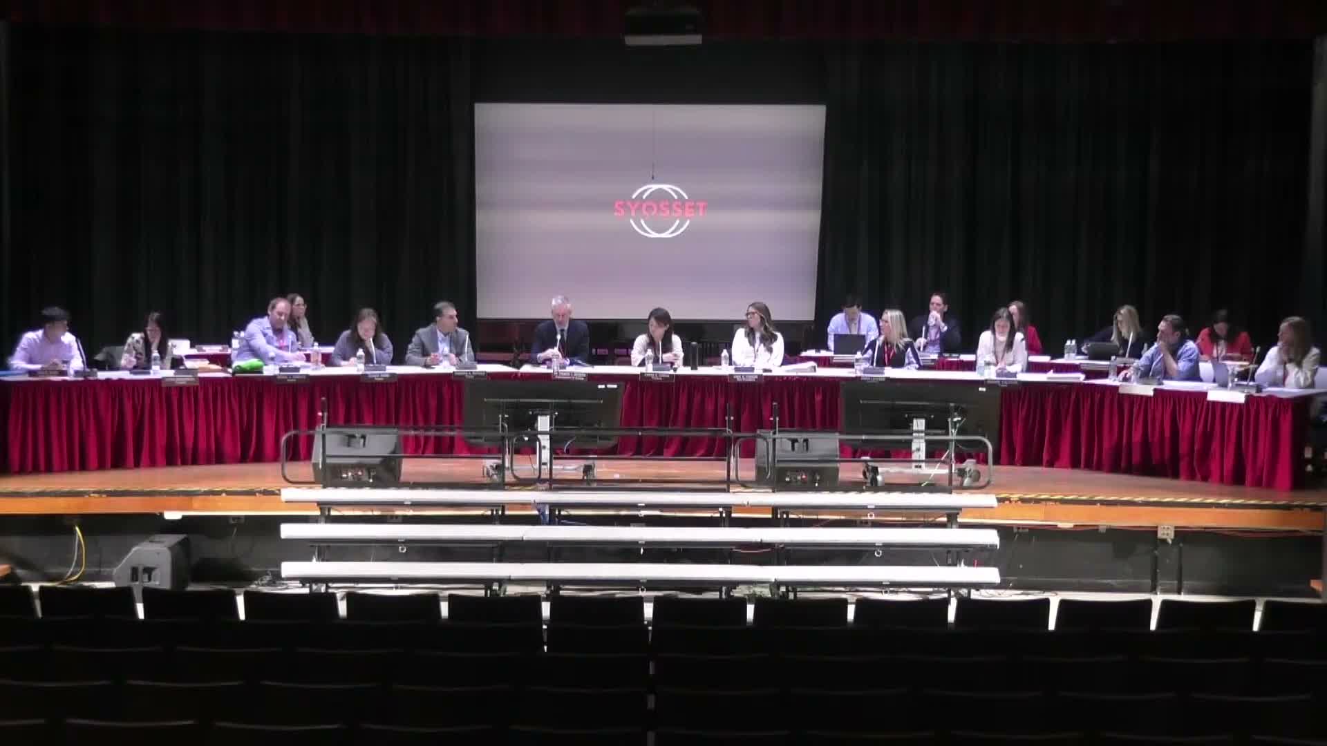 Syosset board hears multi‑year plan to implement New York State science standards; district delays first Regents participation to prepare students