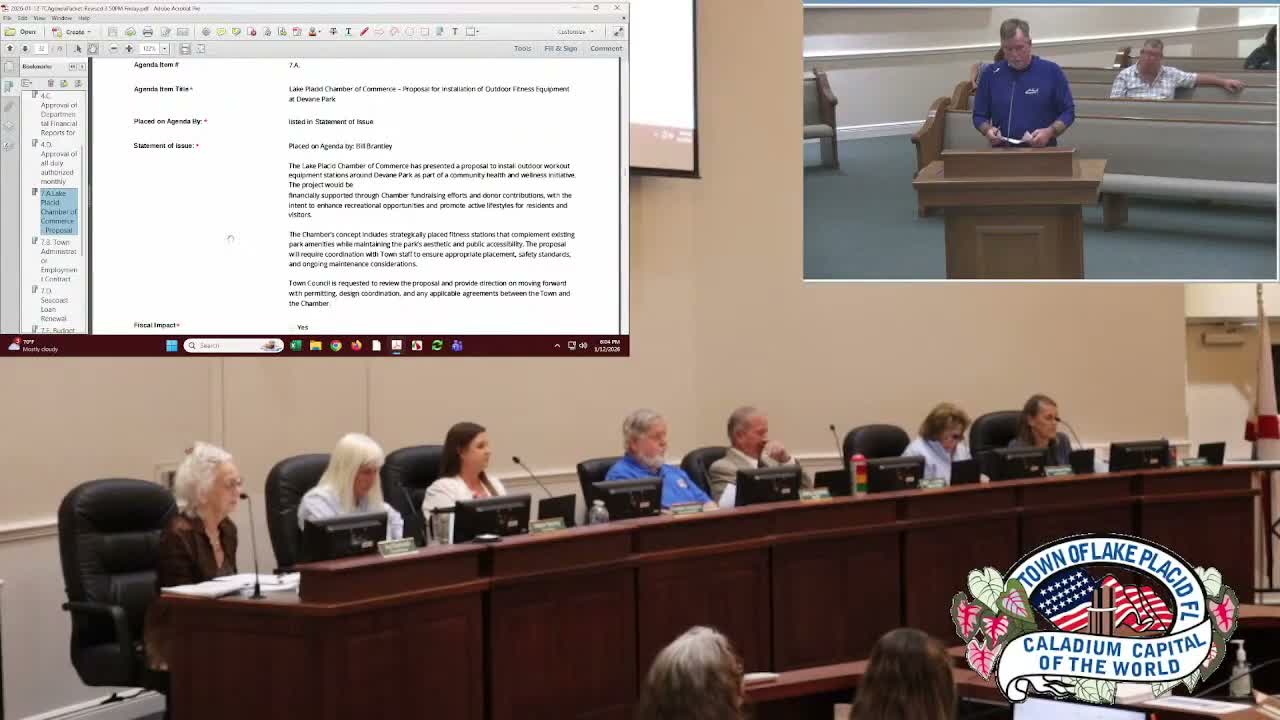 Council OKs Chamber-funded outdoor exercise circuit at Park