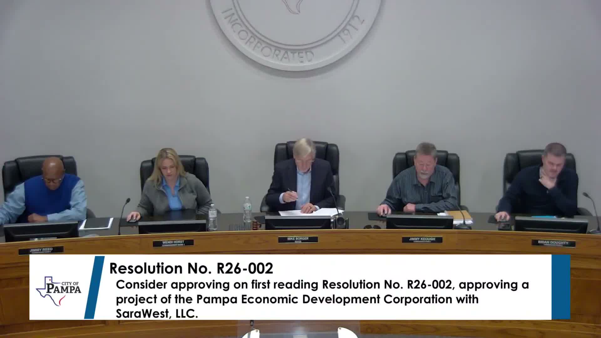 Pampa commission approves routine minutes, disbursements and several economic development and infrastructure measures