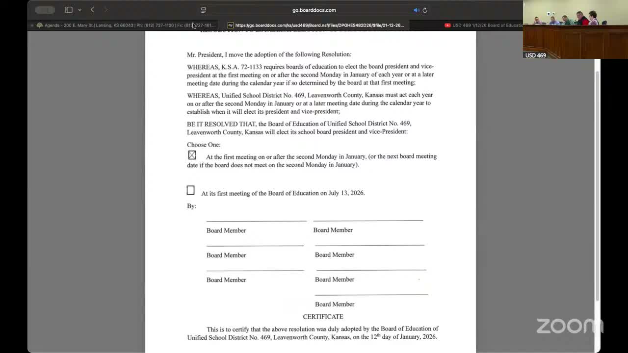 New board officers chosen and committee rosters set in organizational votes