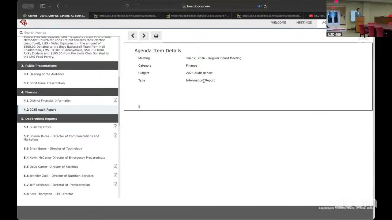 District auditor gives clean regulatory-basis opinion and urges procurement policy improvements