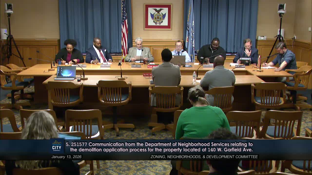 Committee weighs requiring laser scans before demolition for historic properties