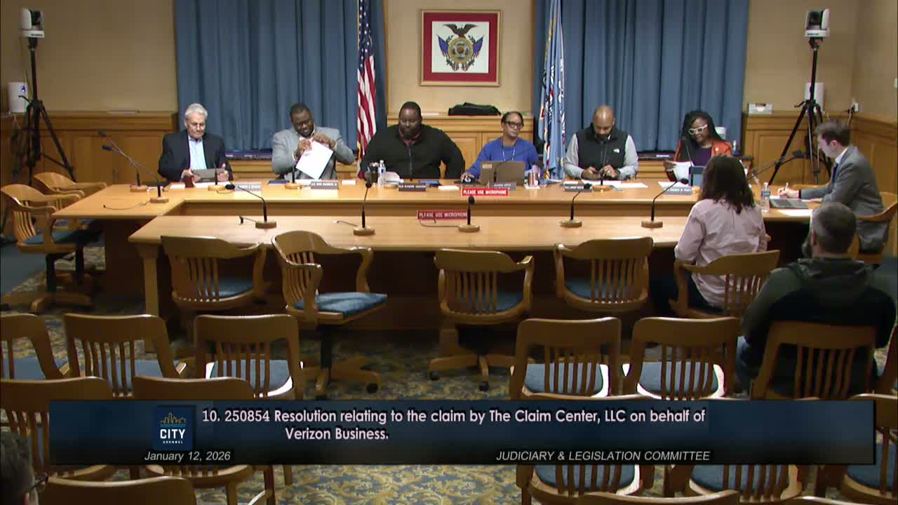 Committee recommends denial and refers several citizen damage claims to full council