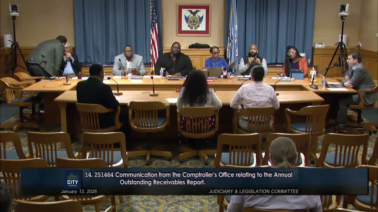 Comptroller: $138.2M outstanding receivables; $11–12M backlog tied to conduit invoices and telecom disputes