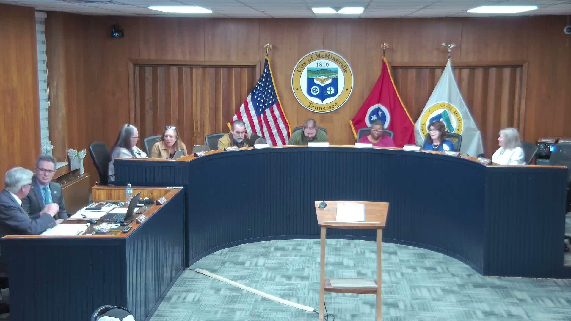 McMinnville City Board meeting: budget hearing closed, new Chamber president introduced, staff changes and event logistics