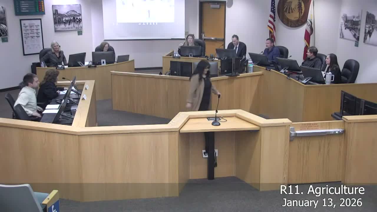 Agriculture department highlights wine grapes, timber and compliance programs; warns of water and labor pressures