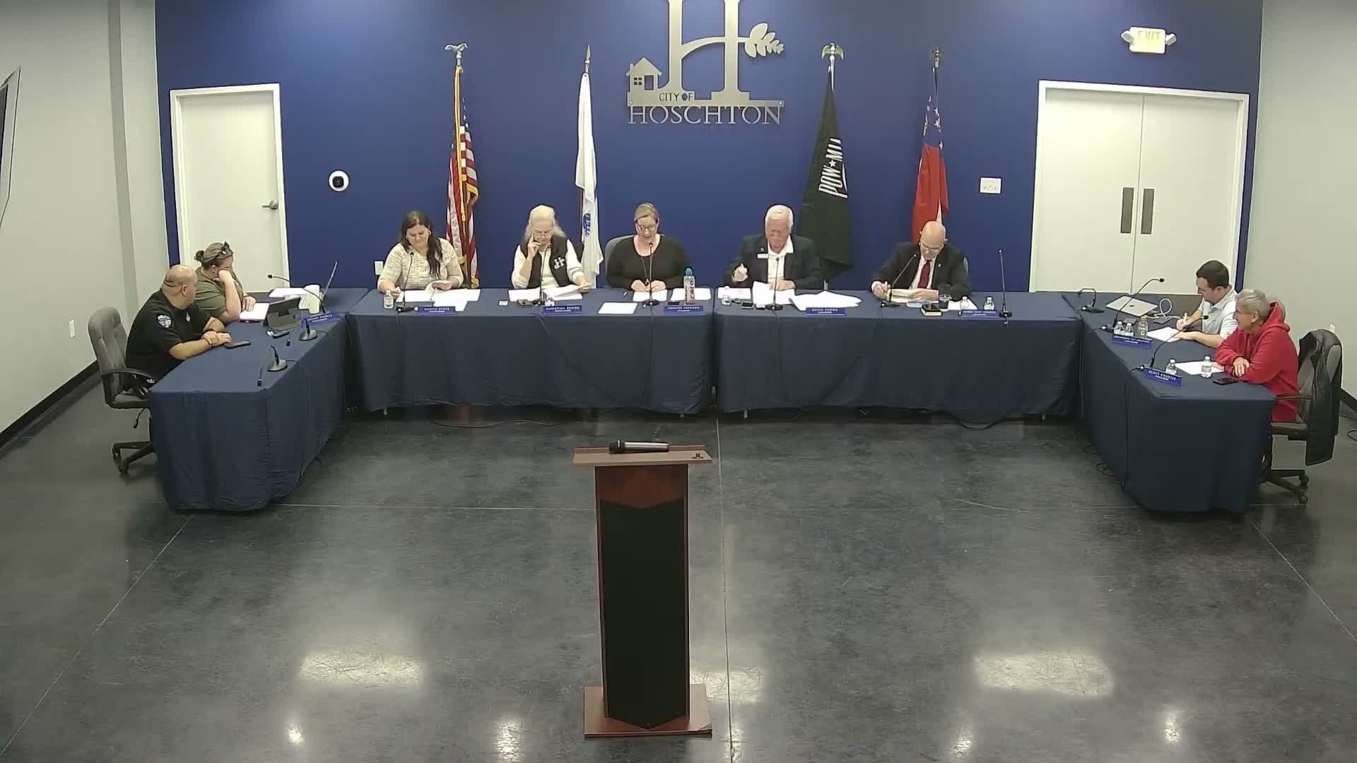 Council reviews personnel policy changes and a proposal to consolidate meetings on Thursdays