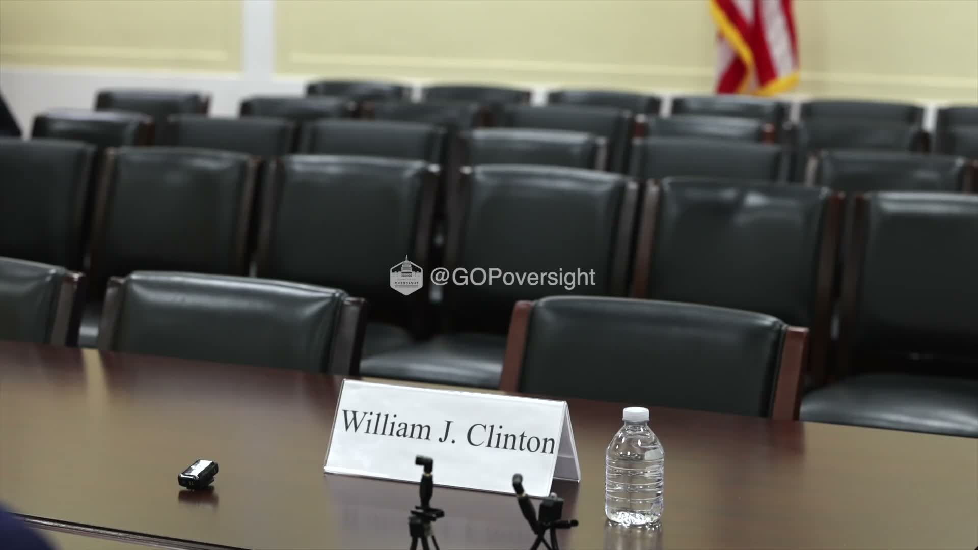 Panel on Oversight Record: Former President Clinton Does Not Appear; Member Announces Intent to Seek Contempt