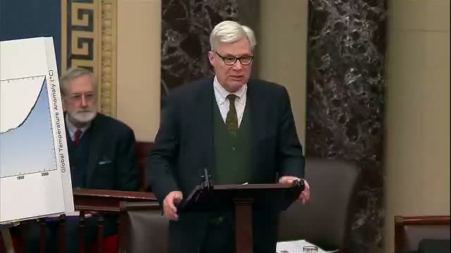 Unidentified speaker urges Congress to recognize human-driven climate change, introduces resolution to protect research