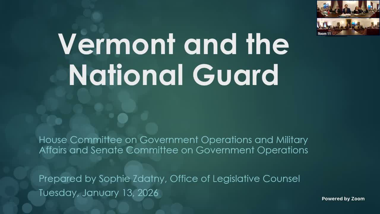 Lawmakers hear adjutant general candidates as Vermont election nears