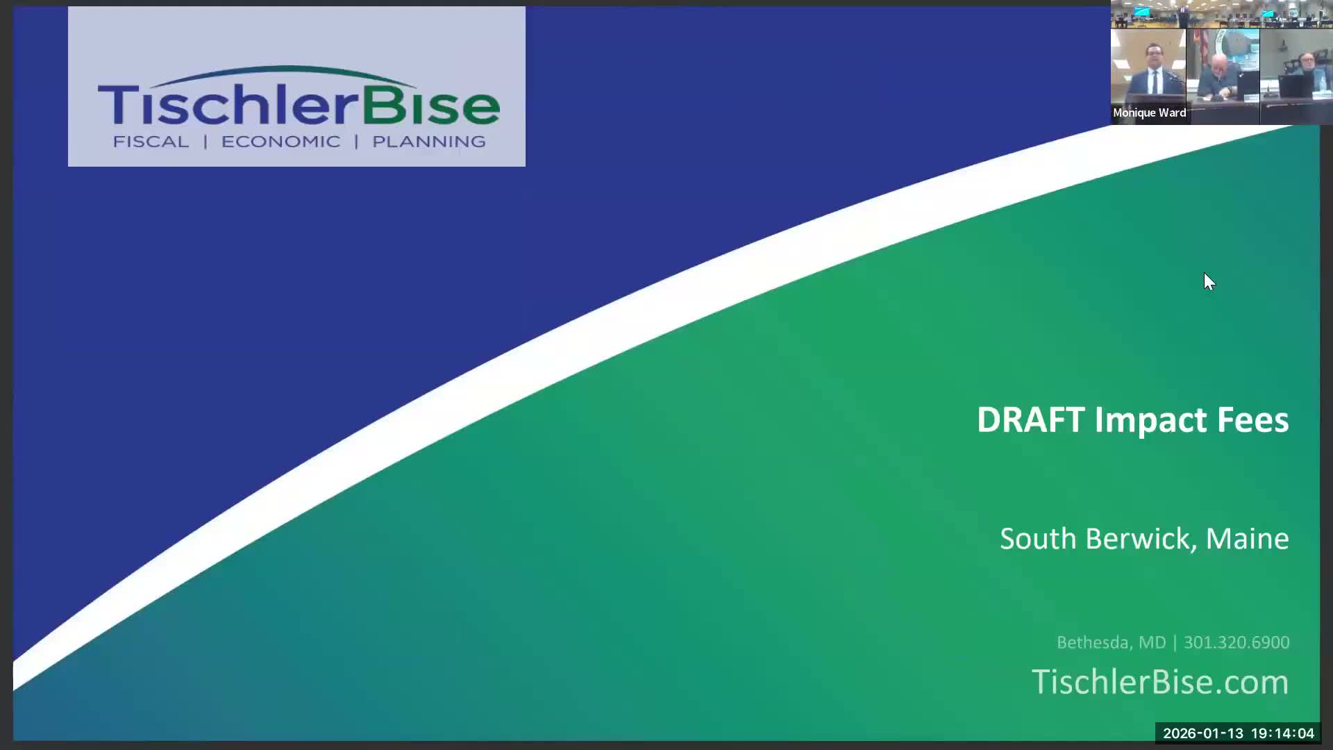 Consultant presents draft impact-fee study; proposes fees and next steps for town capital projects