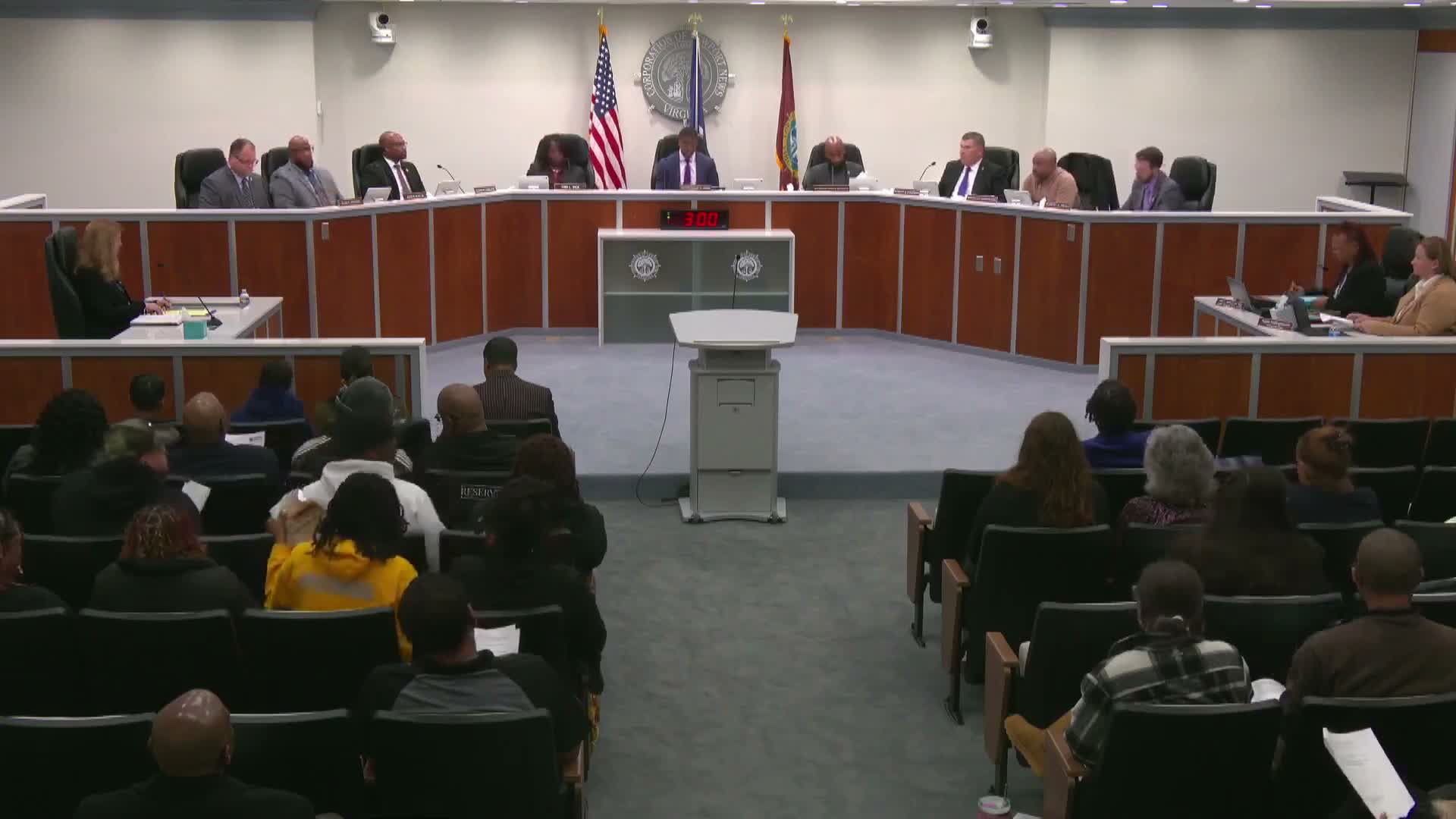 Community groups ask Newport News council for recurring 2% general‑fund line for citywide street team; teachers press for collective bargaining vote