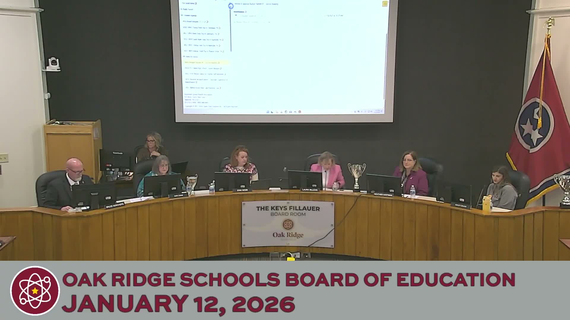 Oak Ridge board approves budget transfer, new courses, tenure, reclassification and student clubs