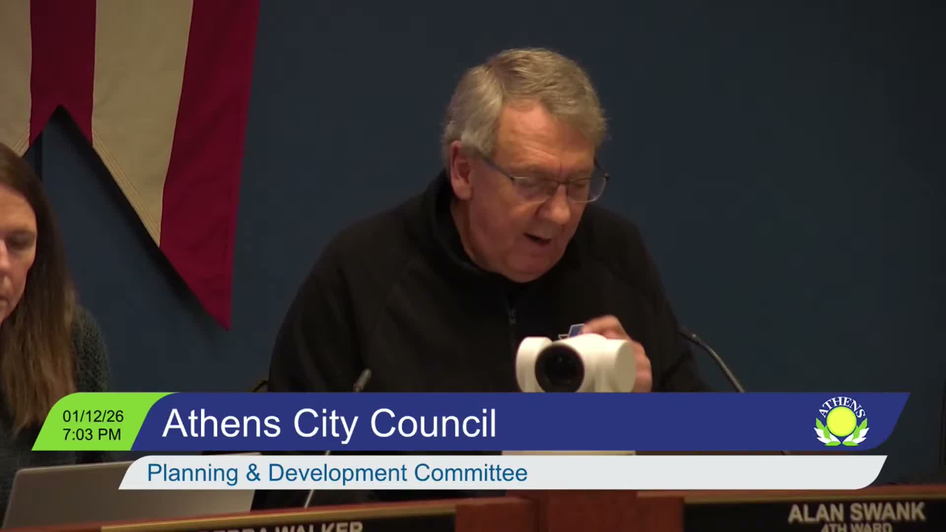 Council committee advances Uptown Realty sign request and moves donated Joneswood parcels toward council vote