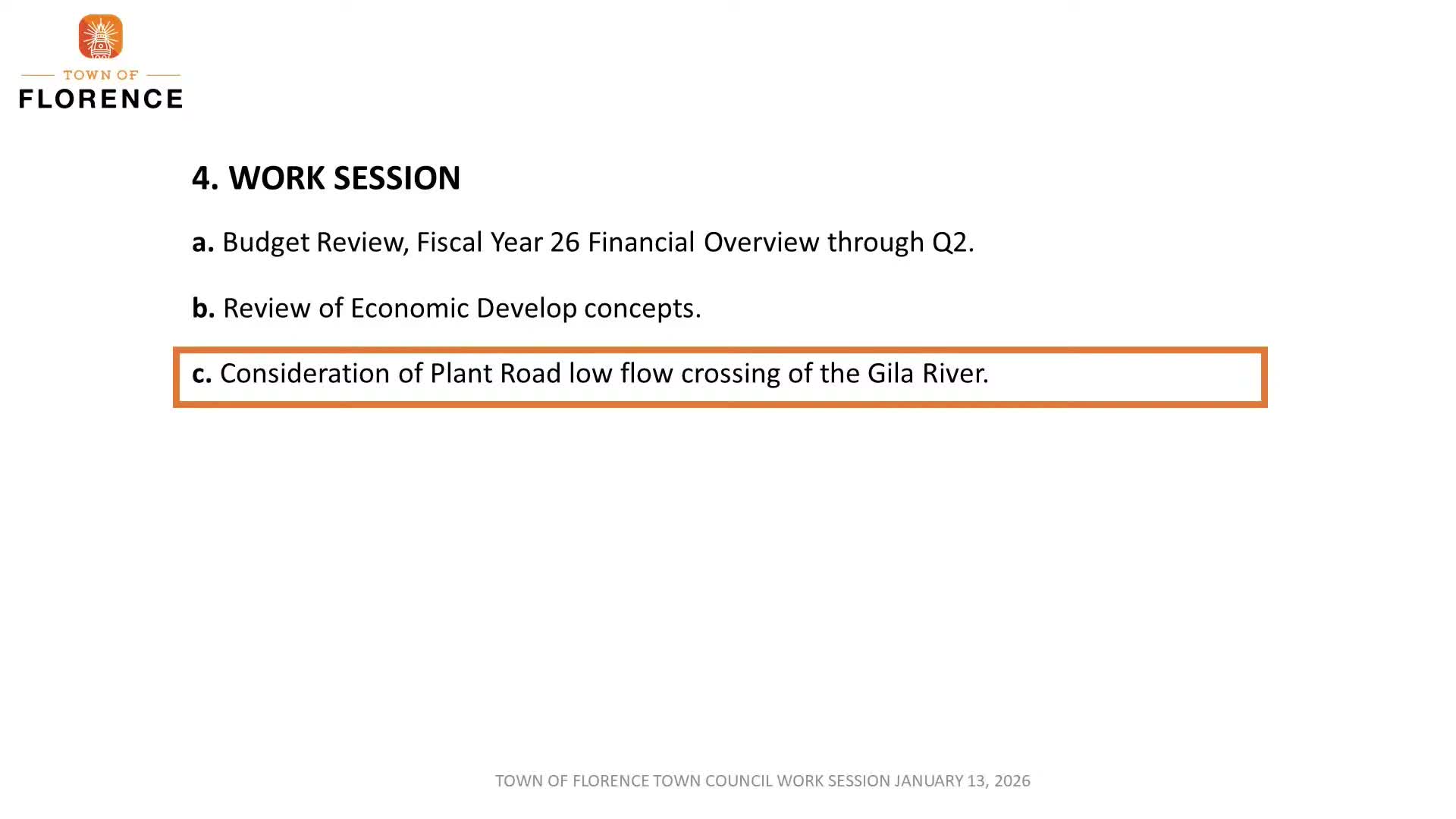 Council backs staff to pursue Plant Road/Poston Butte loop and private‑sector options