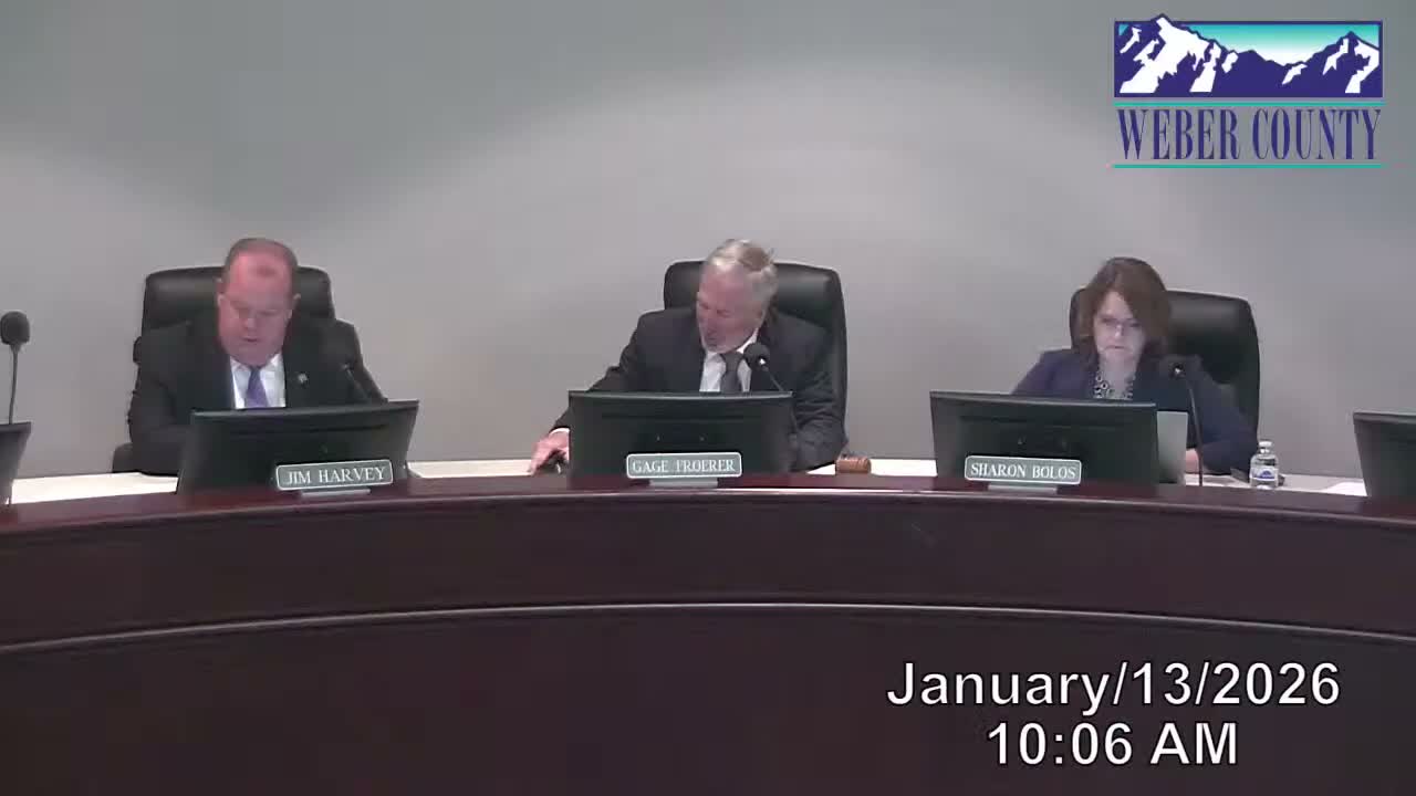 Weber County approves consent agenda but holds one purchase order for review