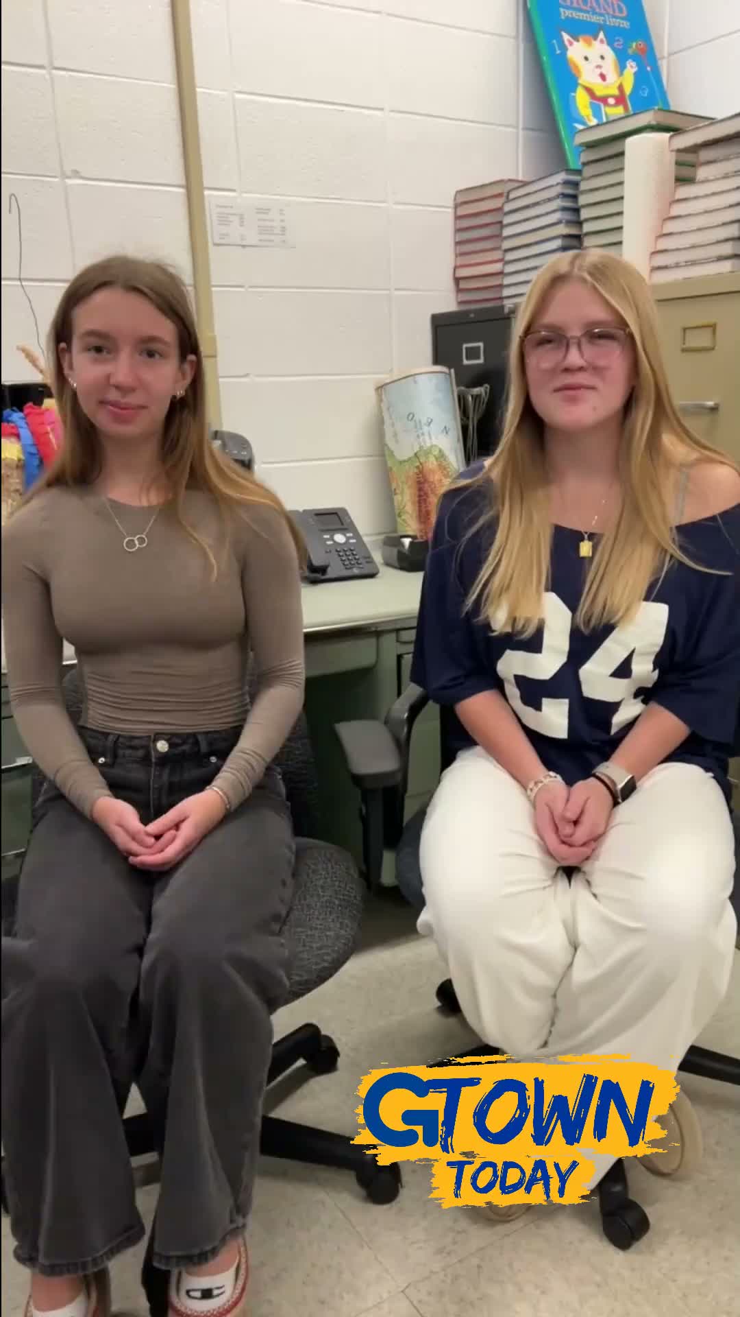 Student classroom interview — not eligible for civic coverage