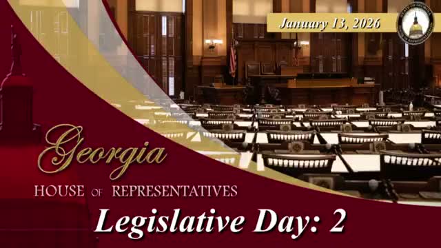 Georgia House opens session with prayer, reads dozens of bills, adopts day's order and adjourns to Jan. 14
