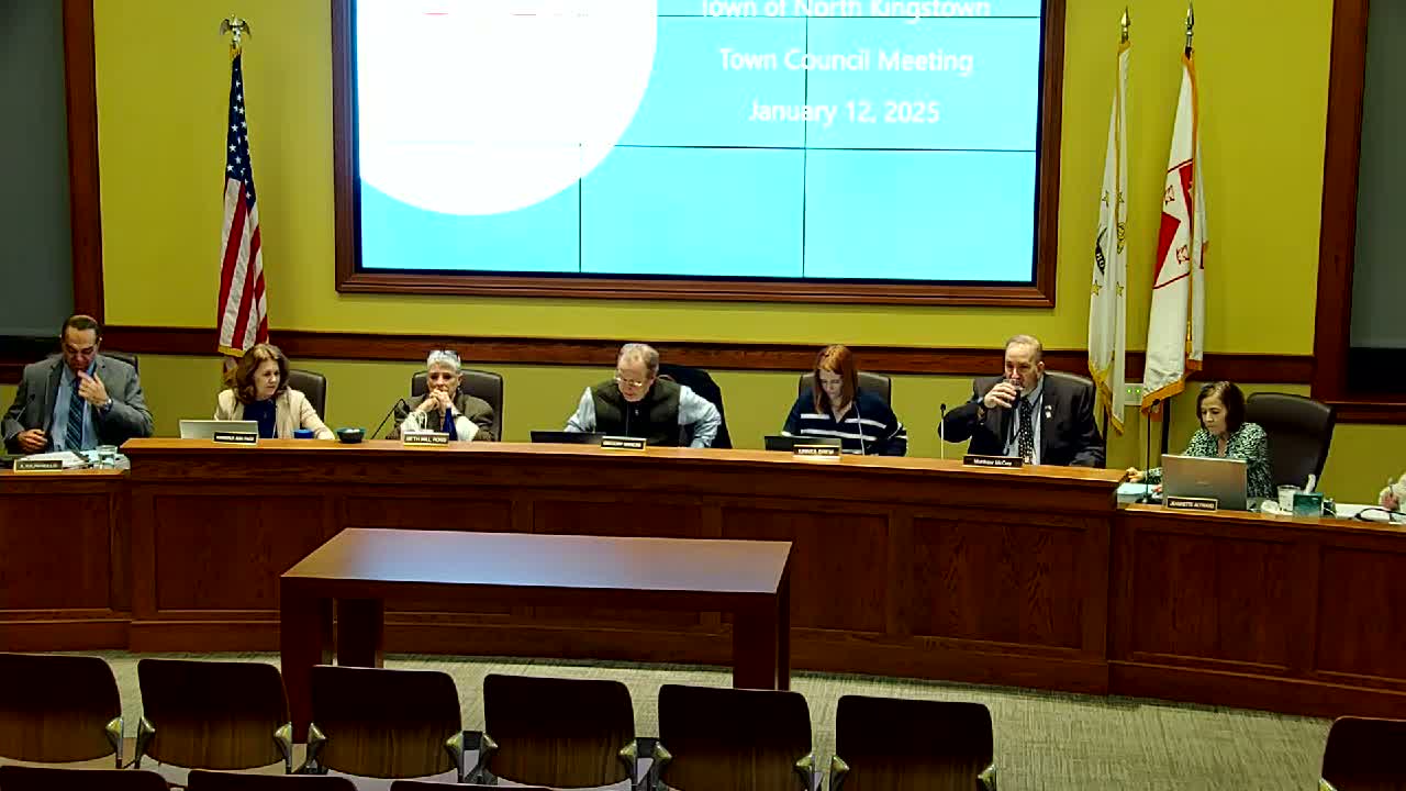 North Kingstown council approves ordinance change, multiple consent items and appointments