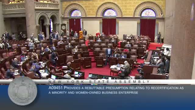 Assembly backs amendment to streamline MWBE recertification process