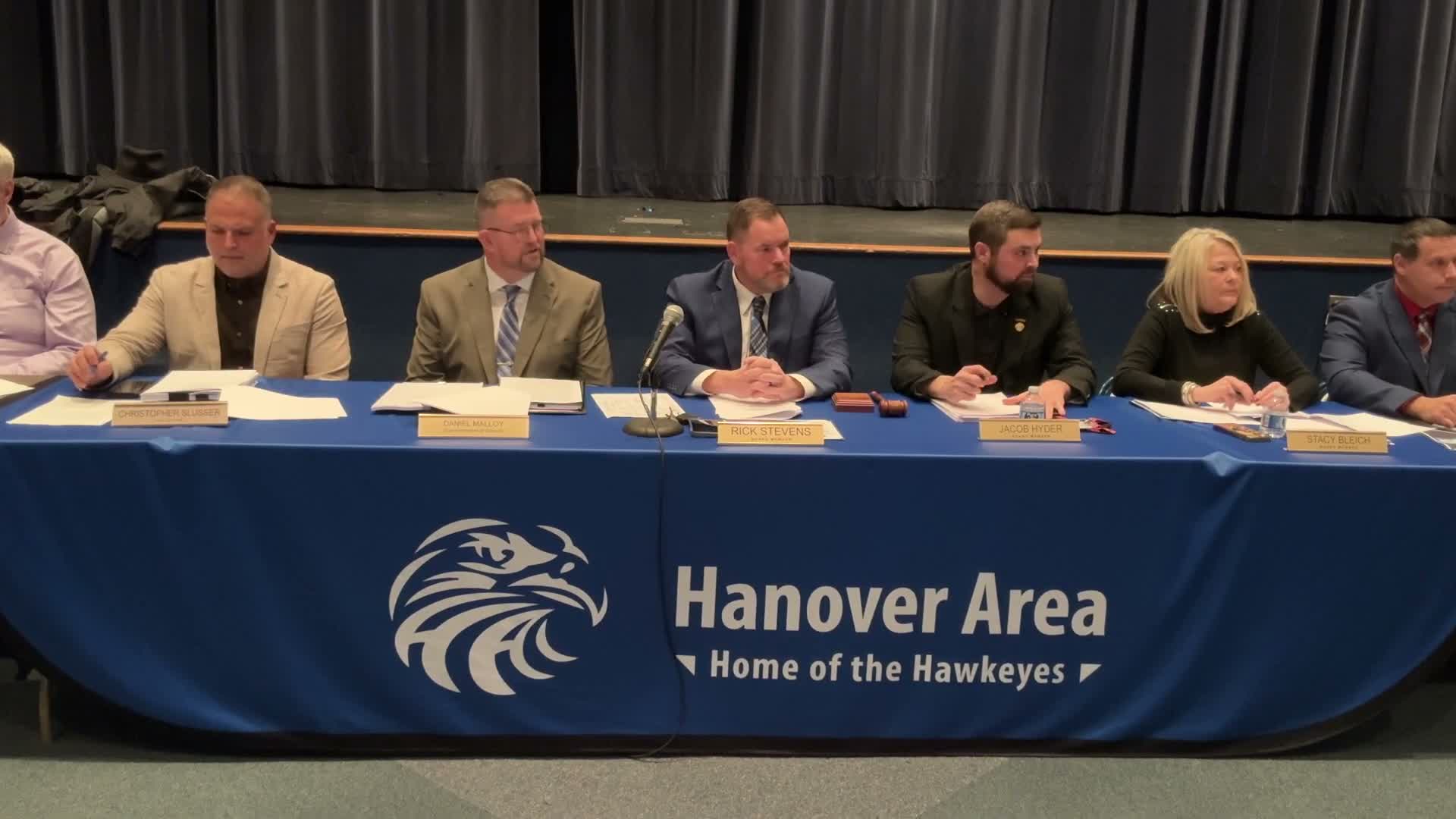 Hanover Area SD recognizes student of the month; public asks for spending transparency