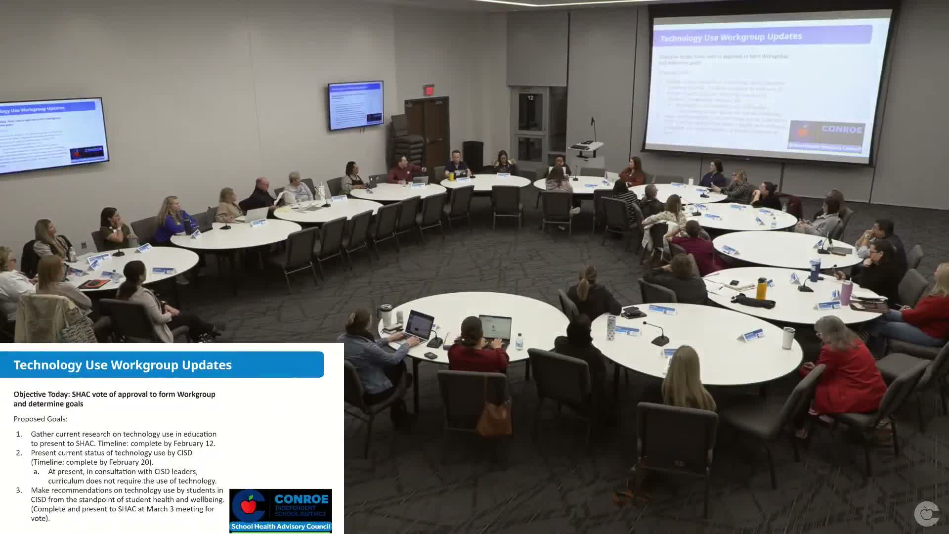 SHAC forms short-term technology work group to study screen time and classroom device use