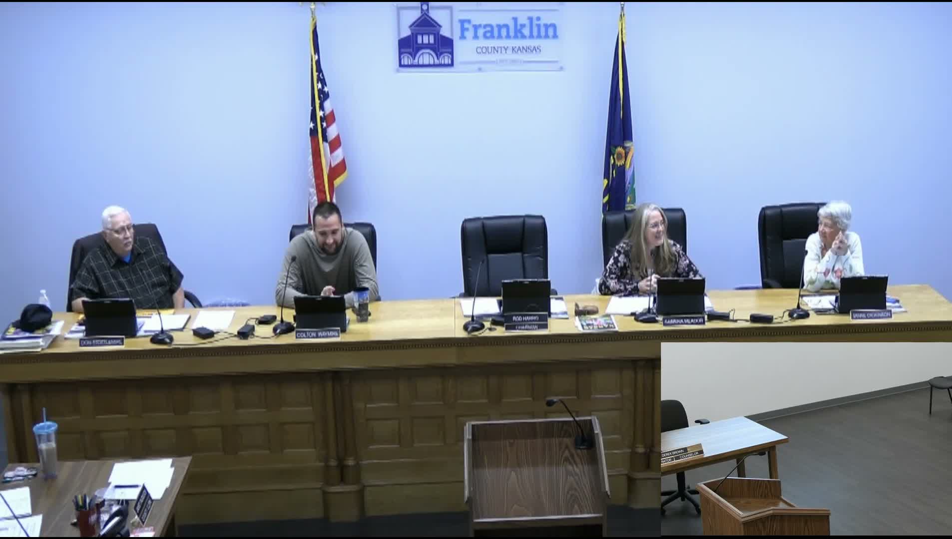 Franklin County commissioners select leadership, approve board assignments and name official newspaper