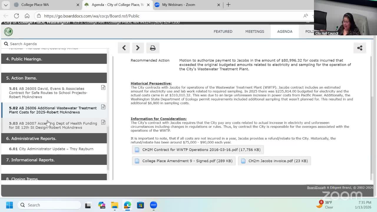 College Place accepts $500,000 0% Department of Health loan to design Southeast 12th Street water infrastructure