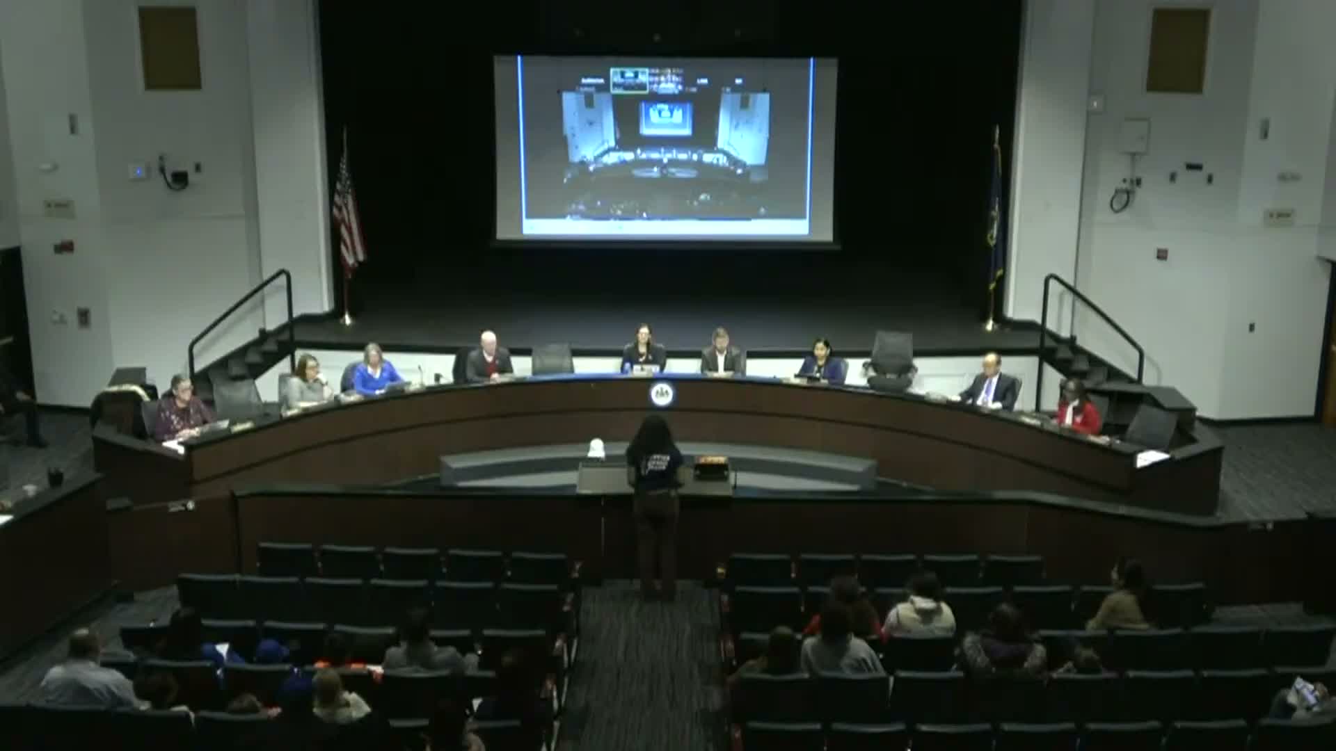 Parents, students and community groups urge board to preserve IB/AAP access and local feeder patterns; Centerville community calls for accelerated construction