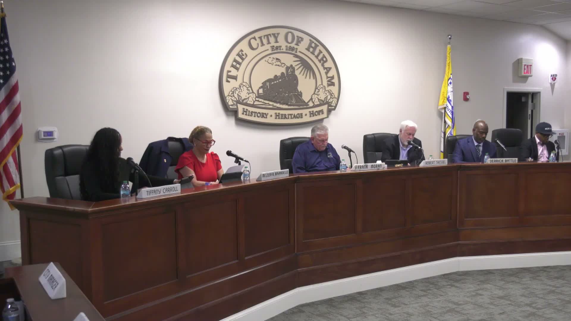 Hiram approves $161,770.49 furniture purchase and $553,898.08 renovation contract for two city buildings