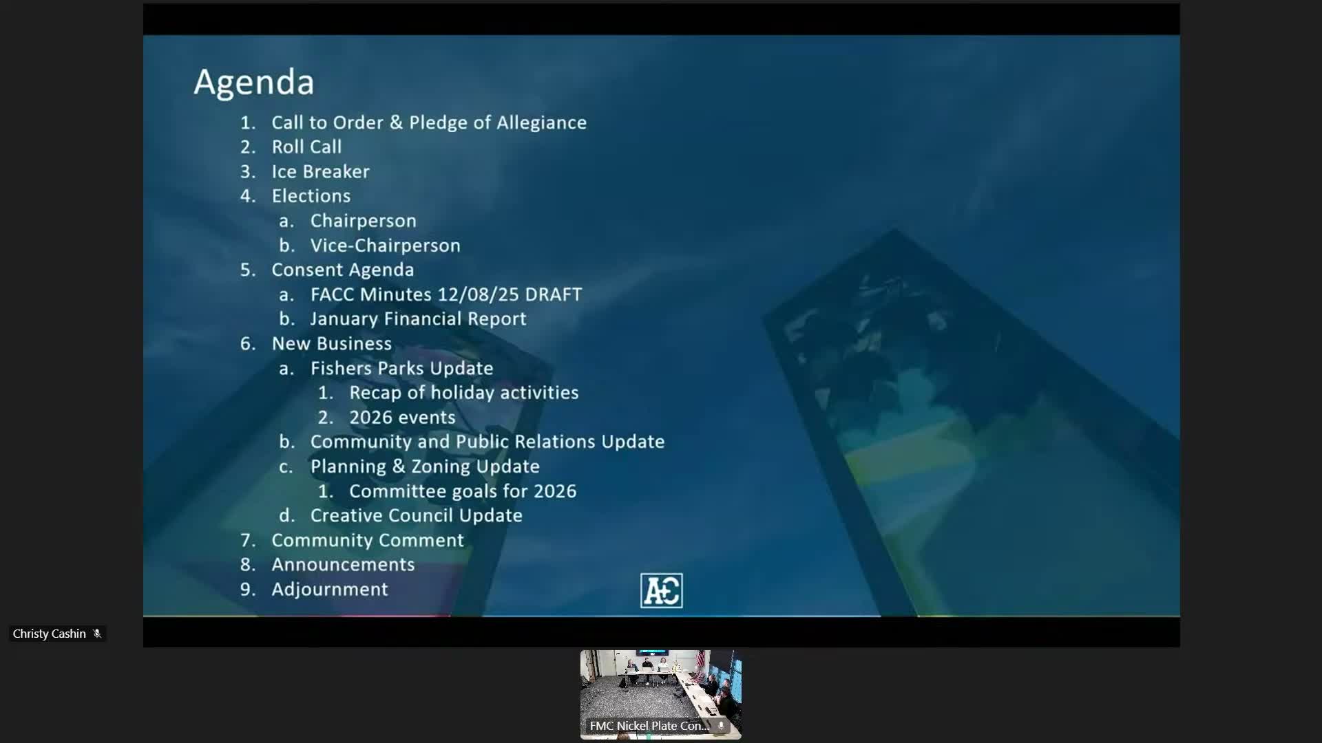 Commission discusses public-art placement, master-plan update and Fishers Art Center programs