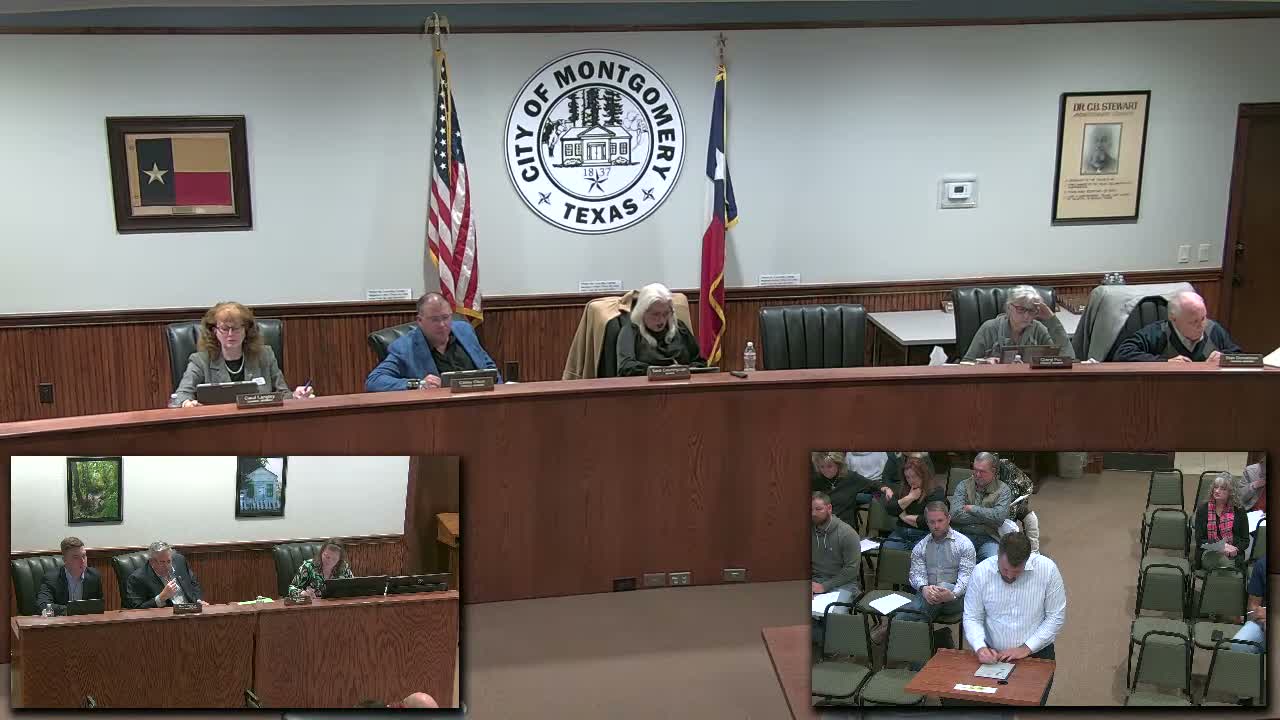 Council approves municipal building design contract, water‑plant acceptance and Caroline Court development with conditions