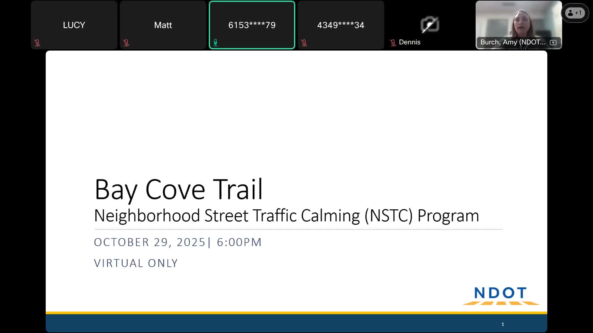 NDOT previews traffic-calming plan for Bay Cove Trail; residents press for circles and more radar signs