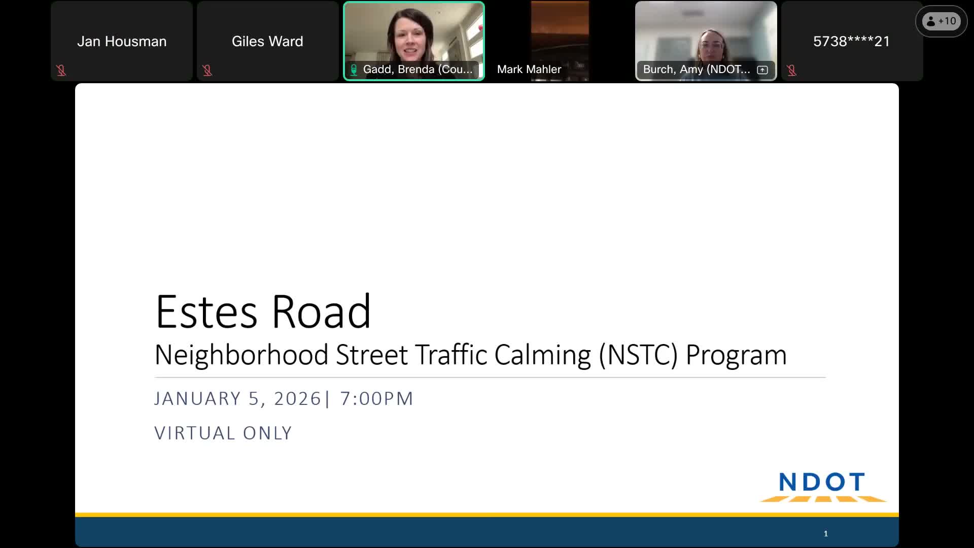 NDOT proposes speed cushions on Estes Road; neighbors press for park safety, bike protections and ballot clarity