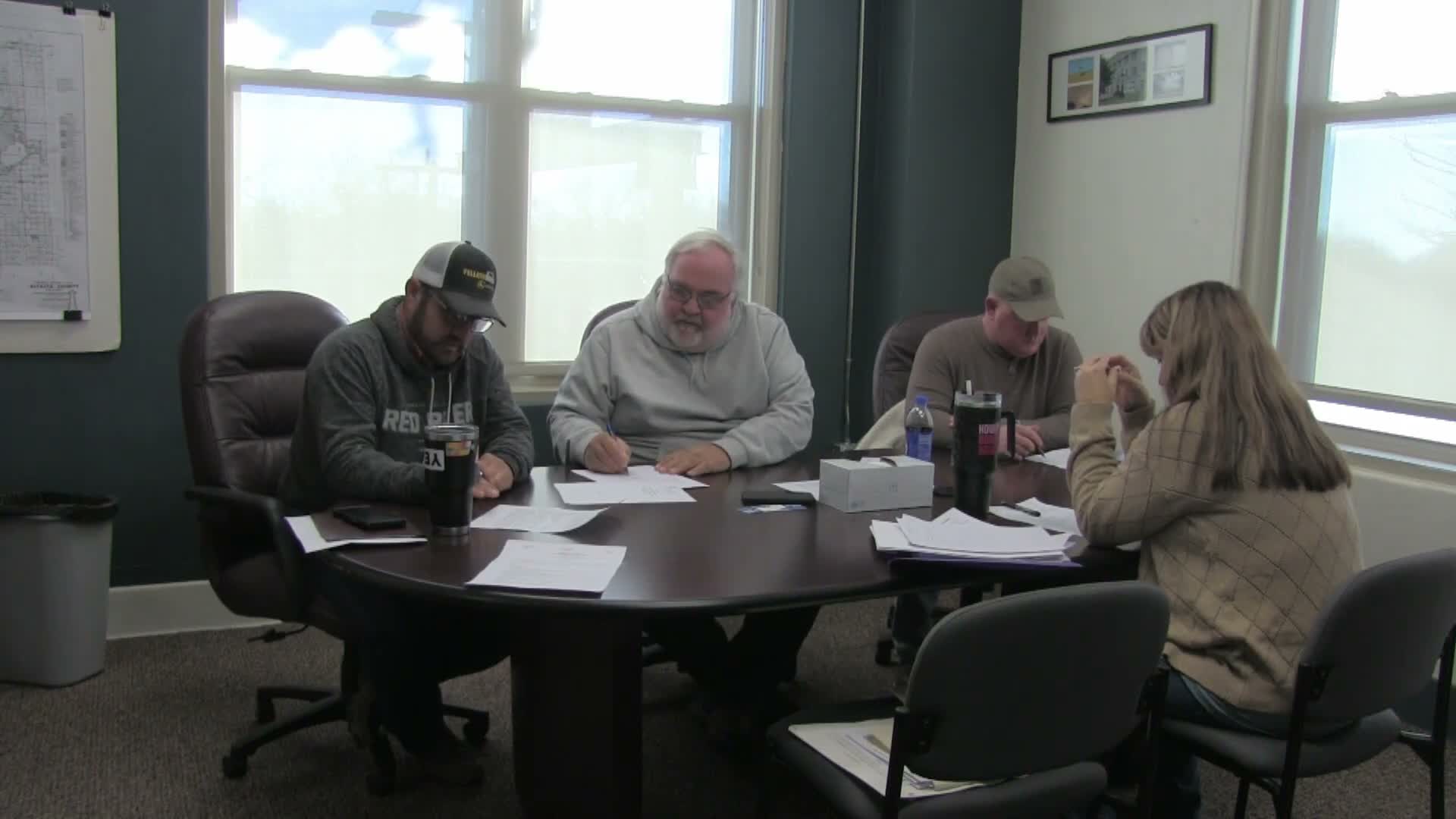 Alfalfa County officials set bridge bid schedule, consider mileage increase and accept $100 donation