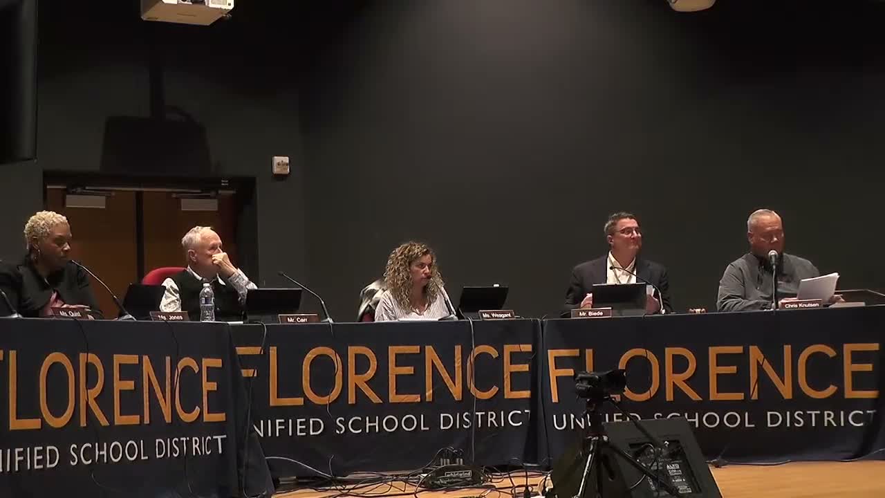 Florence USD spotlights new middle schools, staff and Students of the Month