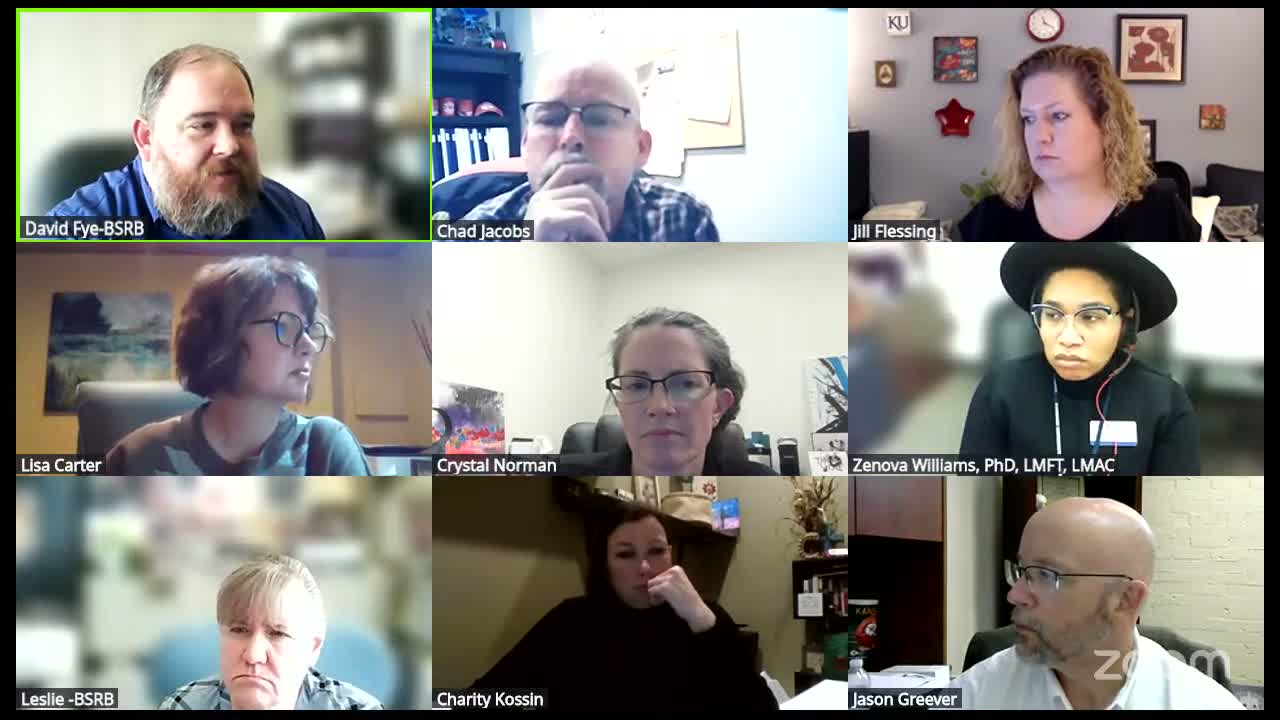 Advisory committee recommends edits to multiple KAR regulations and forwards items to the board