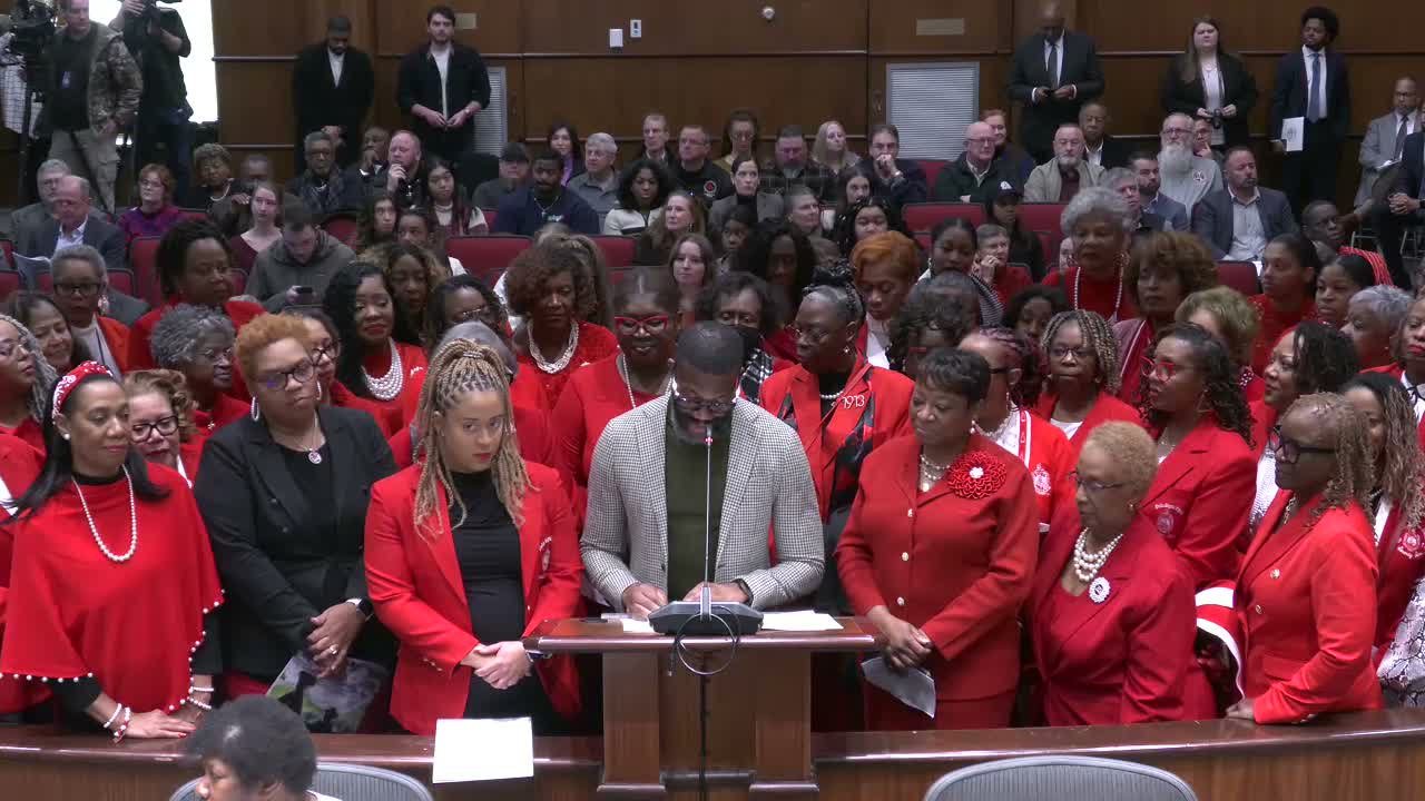 Council honors Delta Sigma Theta and Alpha Kappa Alpha with proclamations