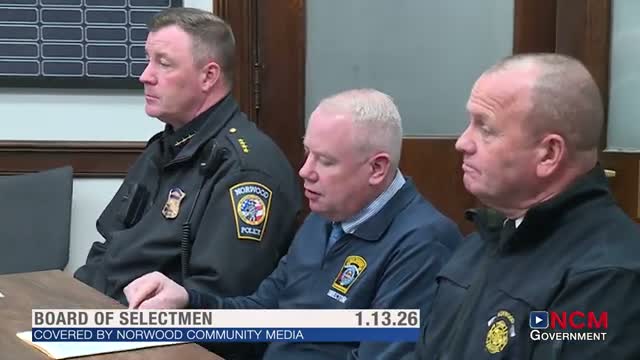 Norwood officials hear public-safety reports as regional dispatch cites $9.7M in upgrades