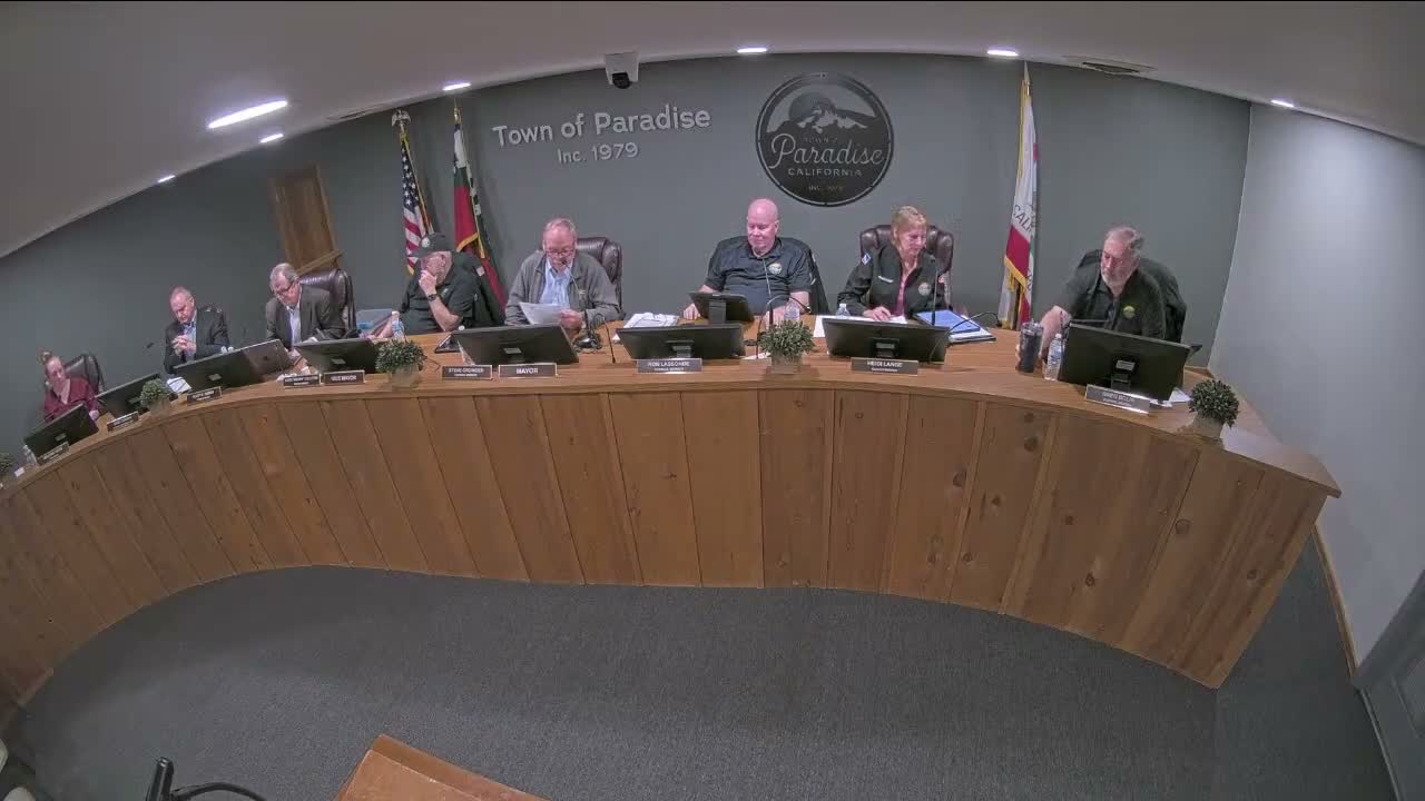 Paradise Council directs conditional HCD funds to sewer project, approves design and management contracts