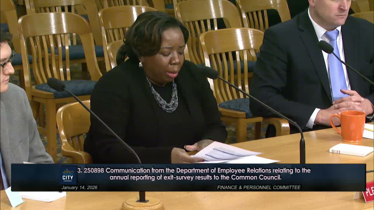 Council to receive annual exit‑survey reports after city reports 144 responses covering 1,145 separations